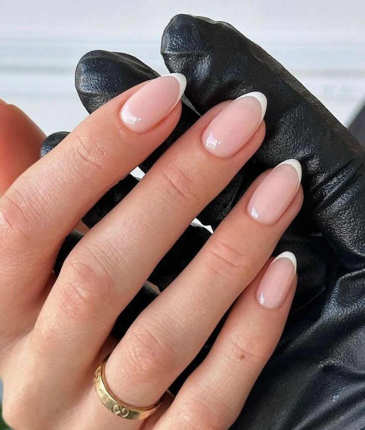 A natural French manicure
